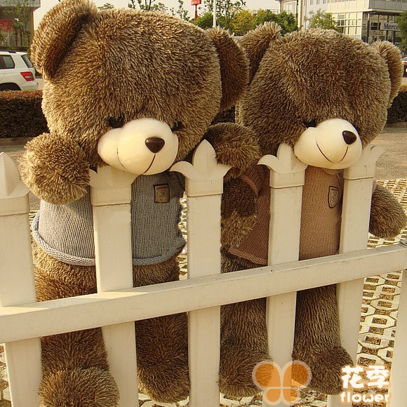 正版泰迪熊公仔 <em>毛衣熊</em>维尼熊<em>毛绒玩具</em>熊大号