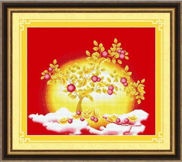 精度印花十字绣 厂家直销 手工布艺 DIY刺绣 招