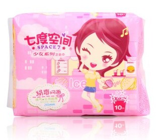 卫生巾-QSC7110<em>七度空间</em>少女系列绢爽网面超