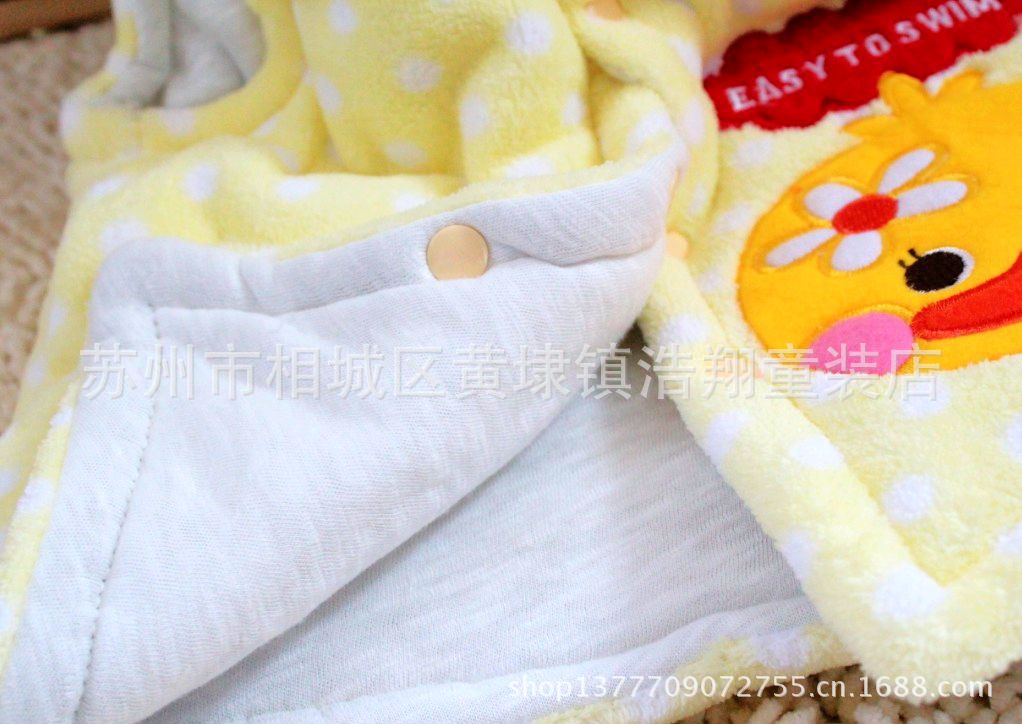 2013秋冬爆款 外贸3色珊瑚绒儿童<em>戴帽马甲</em> 加