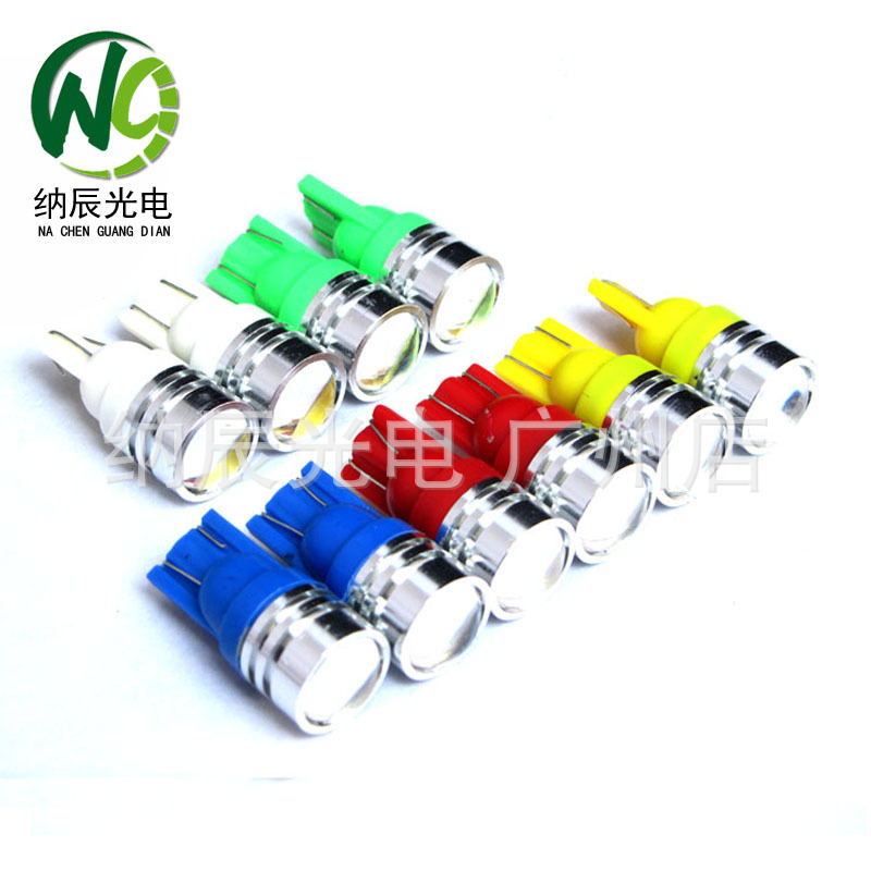 批發T10帶透鏡示寬燈 2.5W牌照燈 汽車LED燈 閱讀燈 W5W燈泡工廠,批發,進口,代購