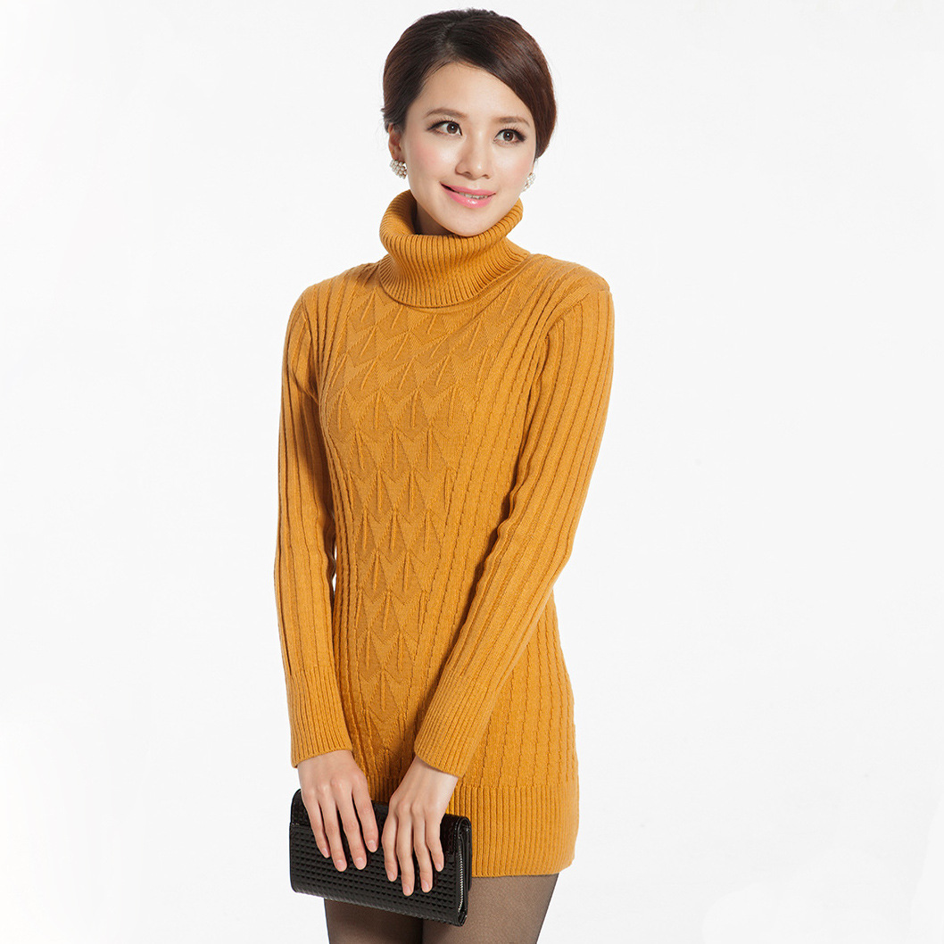 2013新款女装修身<em>韩版毛衣</em>中<em>长款针织</em>衫秋<em>冬</em>