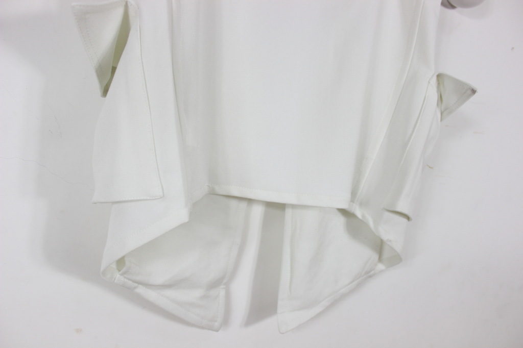 1342511 外单 纯色大口袋西装领<em>长款</em>披肩<em>马甲</em>