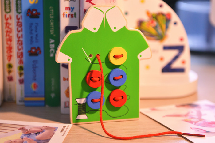 其他益智玩具-儿童益智手工玩具穿编缝扣子游