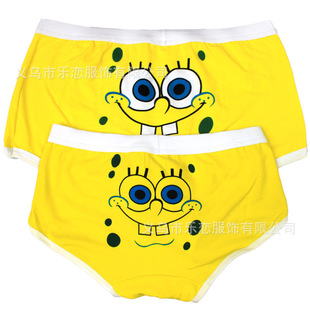 <em>内裤</em>-Q1019海绵宝宝全棉情侣<em>内裤可爱</em>卡通男