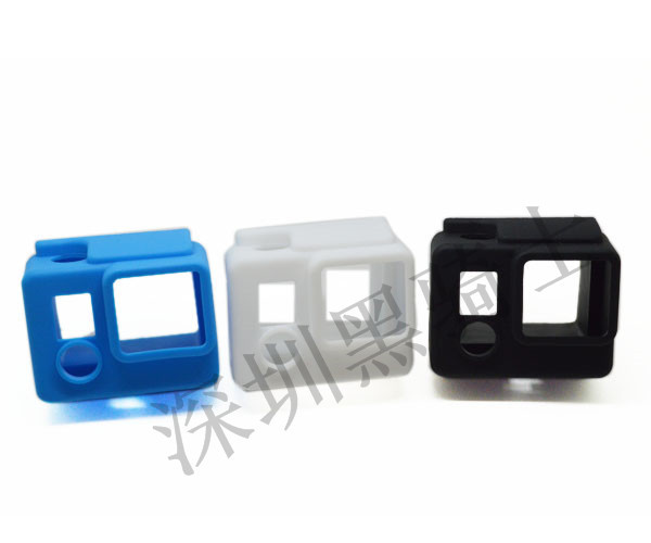 GP98 GoPro配件 Hero3+硅胶套 保护套 黑蓝绿