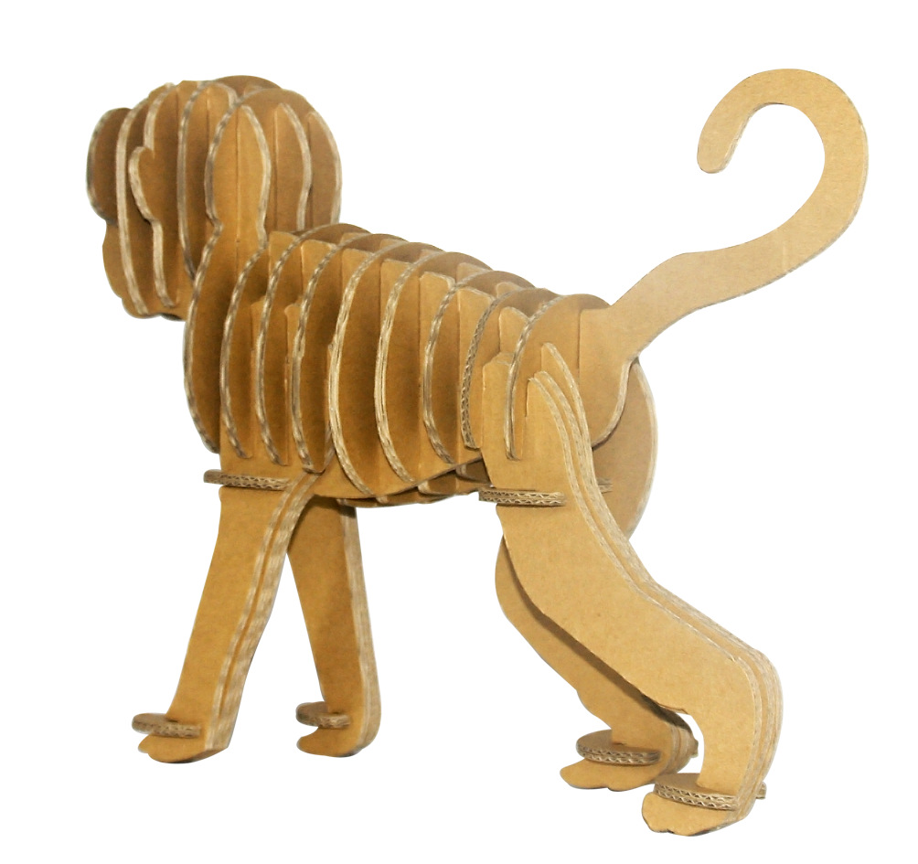 【纸质3D立体拼图动物模型 益智玩具 十二生肖