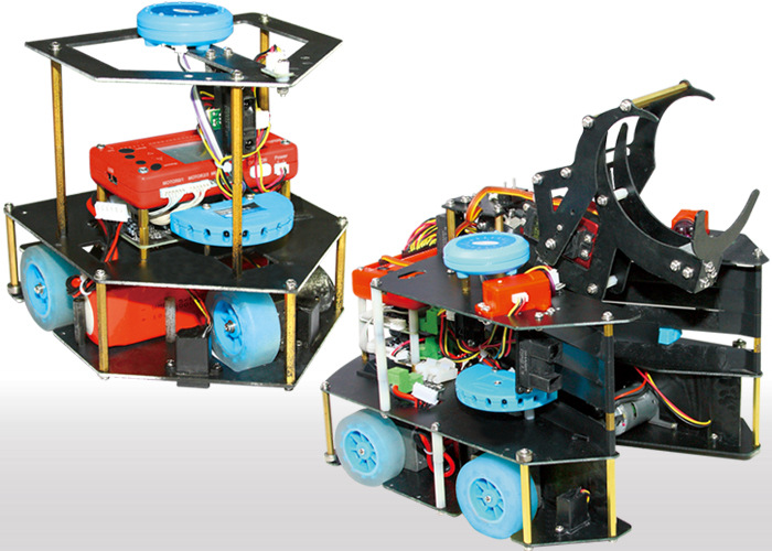 【四轮全向足球机器人进攻防守 智能机器人模