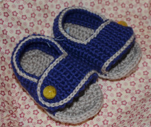 找相似款-供应钩针宝宝鞋,针织手钩婴儿鞋。-1