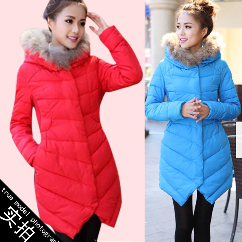 2014女中长款外套女装<em>冬季</em>外套<em>女韩版加厚棉</em>