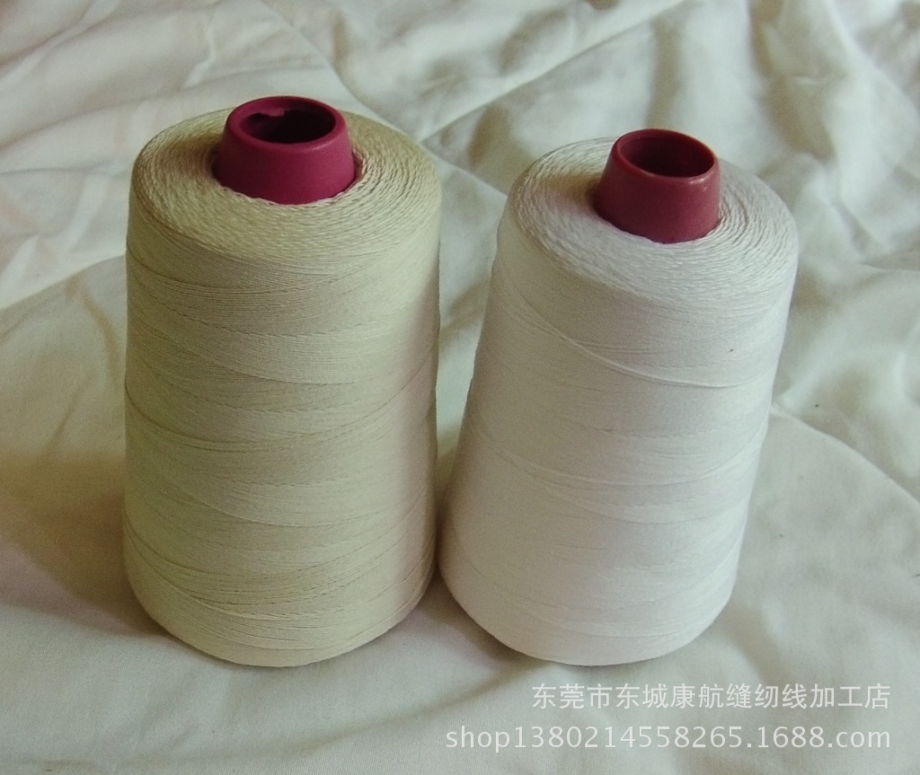 厂家直销 604优质全棉缝纫线 宝塔线 本白和漂白 纯棉缝纫线