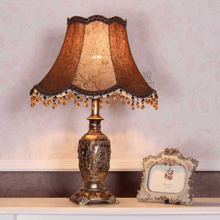 工峻欧式床头灯欧式台灯新古典台灯卧室床头灯