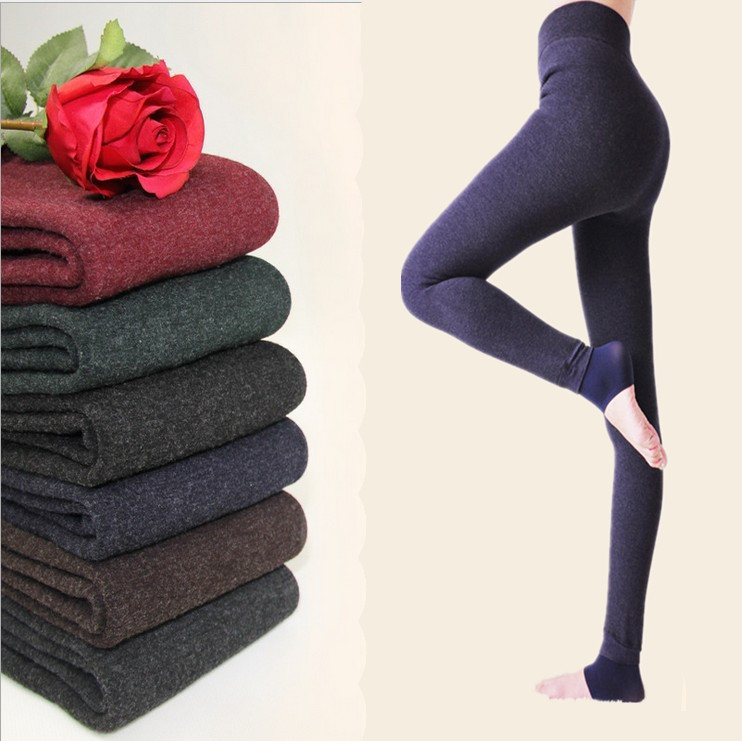 秋冬<em>女士</em>保暖<em>打底裤</em>七彩棉一体裤 加厚加绒棉
