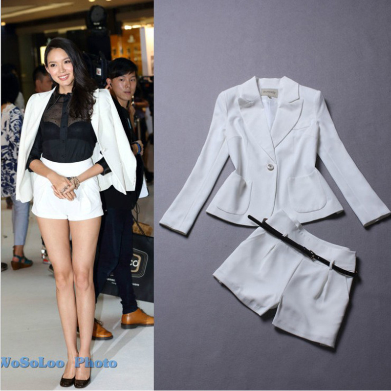 微信代理欧美外贸<em>女装</em>秦岚2014早春<em>新款</em>白色