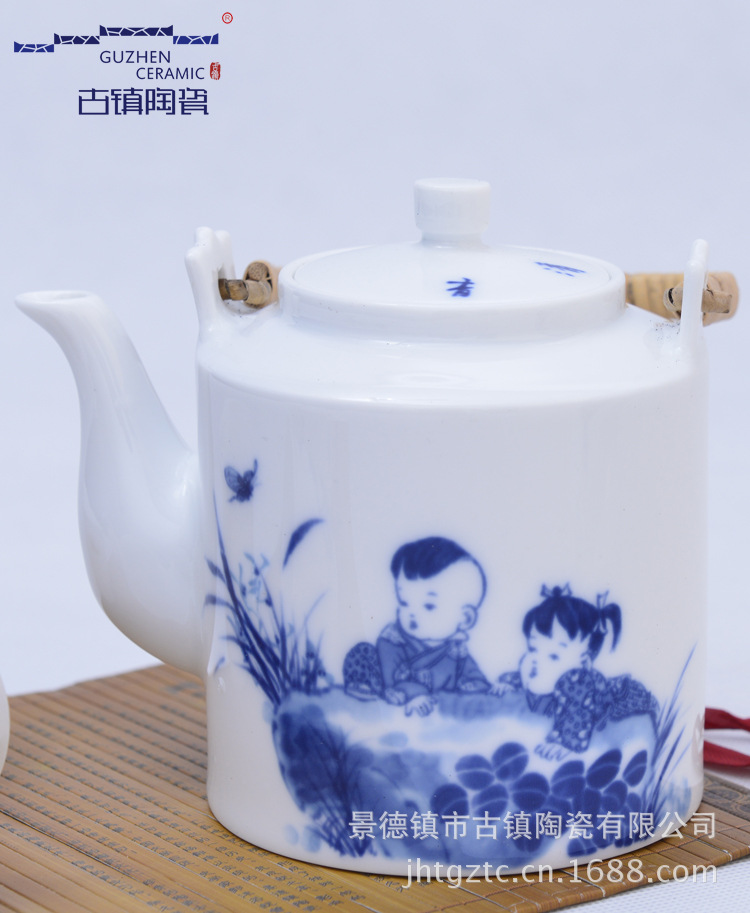 青花吉祥提梁套装750细节