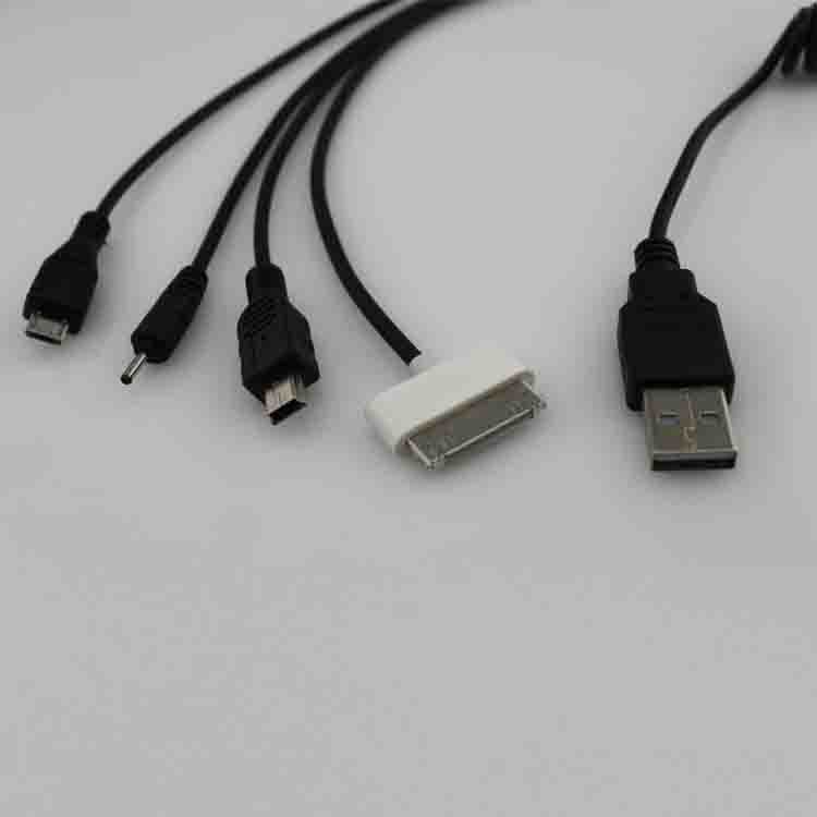 特价新款充电线一拖4上架,适用三星,HTC,诺基亚,苹果手机