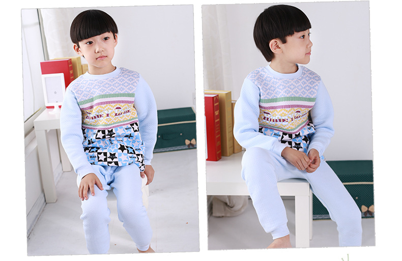【<em>男童</em> 秋冬新品 儿童保暖内衣套装 <em>男童</em>衣服睡