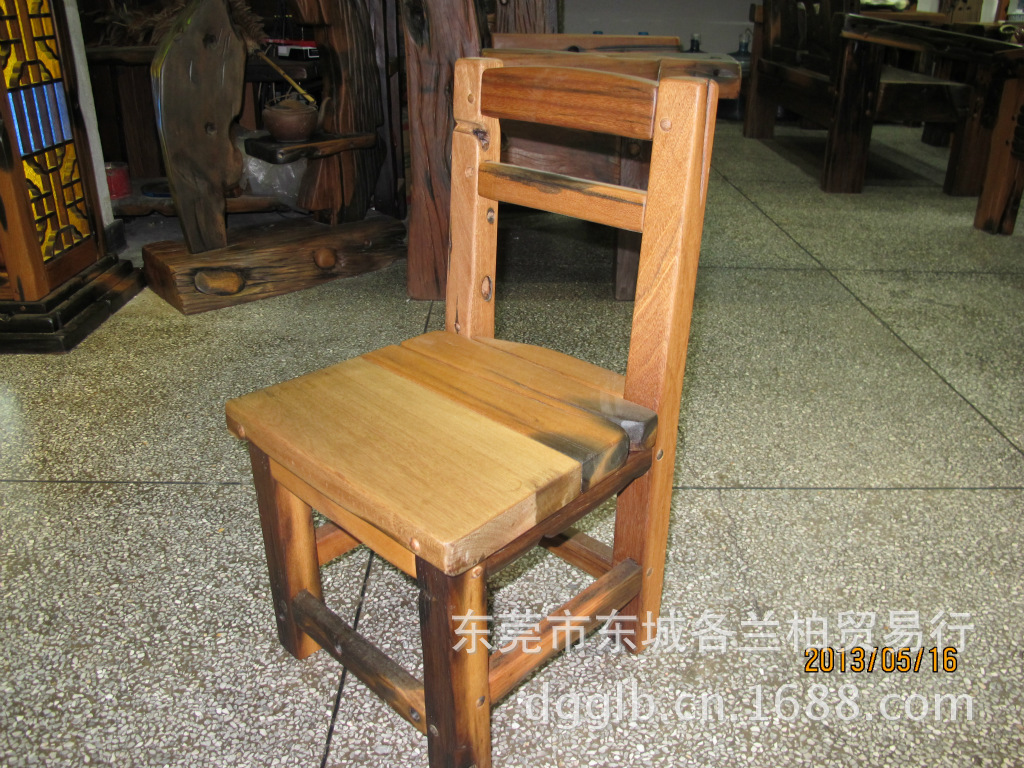 【厂家直销优质古船木小靠背椅鞋凳品质保证1