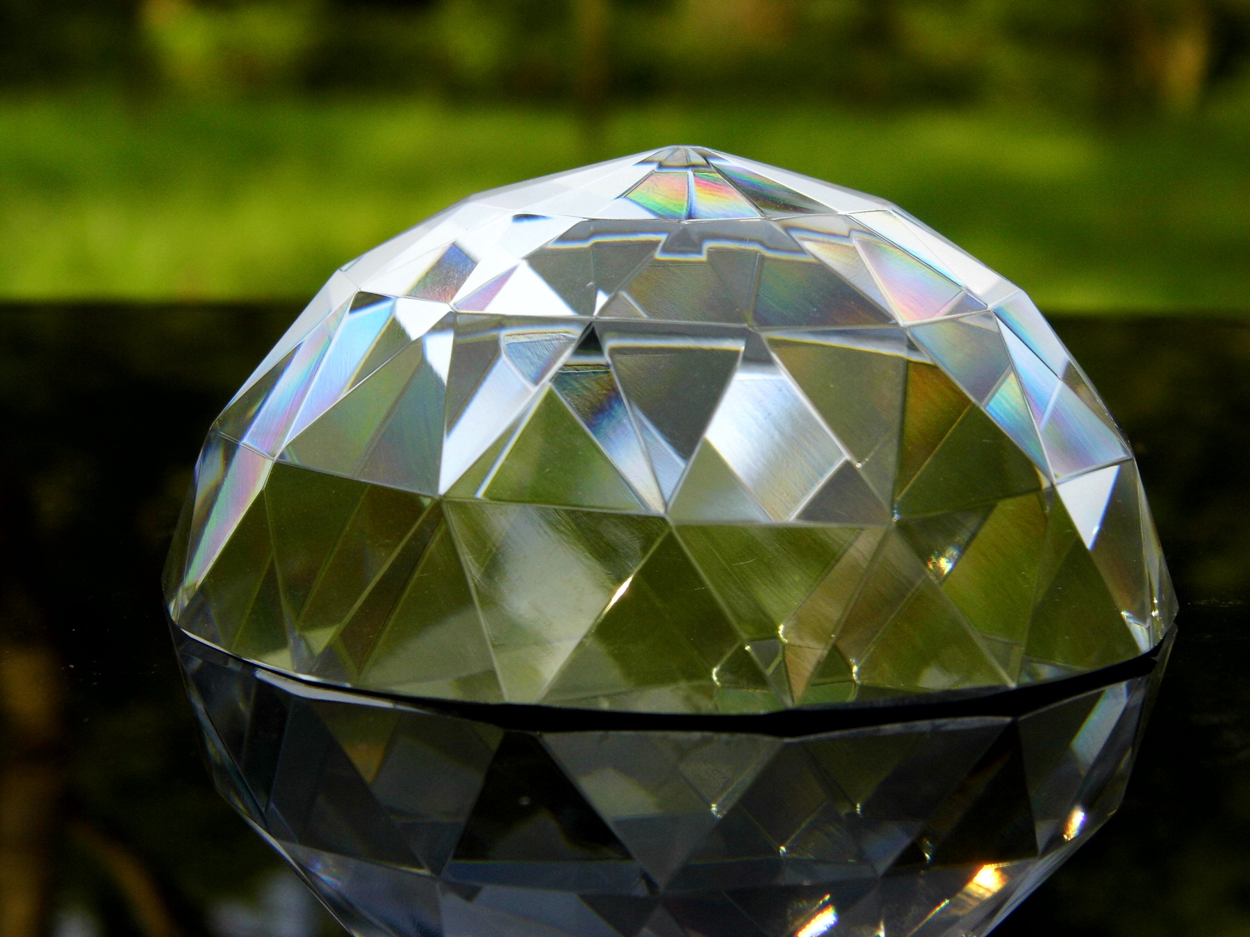 【义乌浦江批发定制人造K9水晶半球【