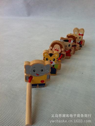 【幼儿穿线串珠玩具 穿珠子弱视训练 婴儿益智