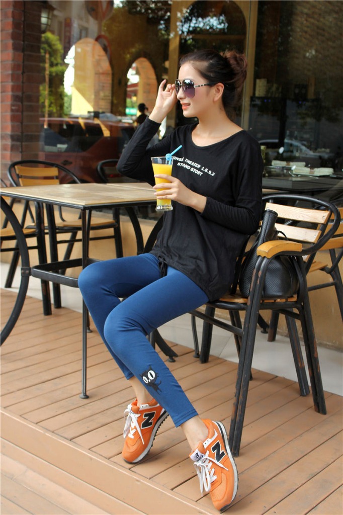 Q805 小猫卡通打底裤 (11)