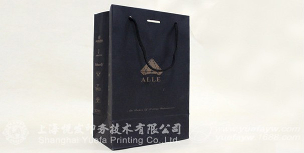 【上海印刷厂 黑卡手提袋印刷 手提袋烫金特种