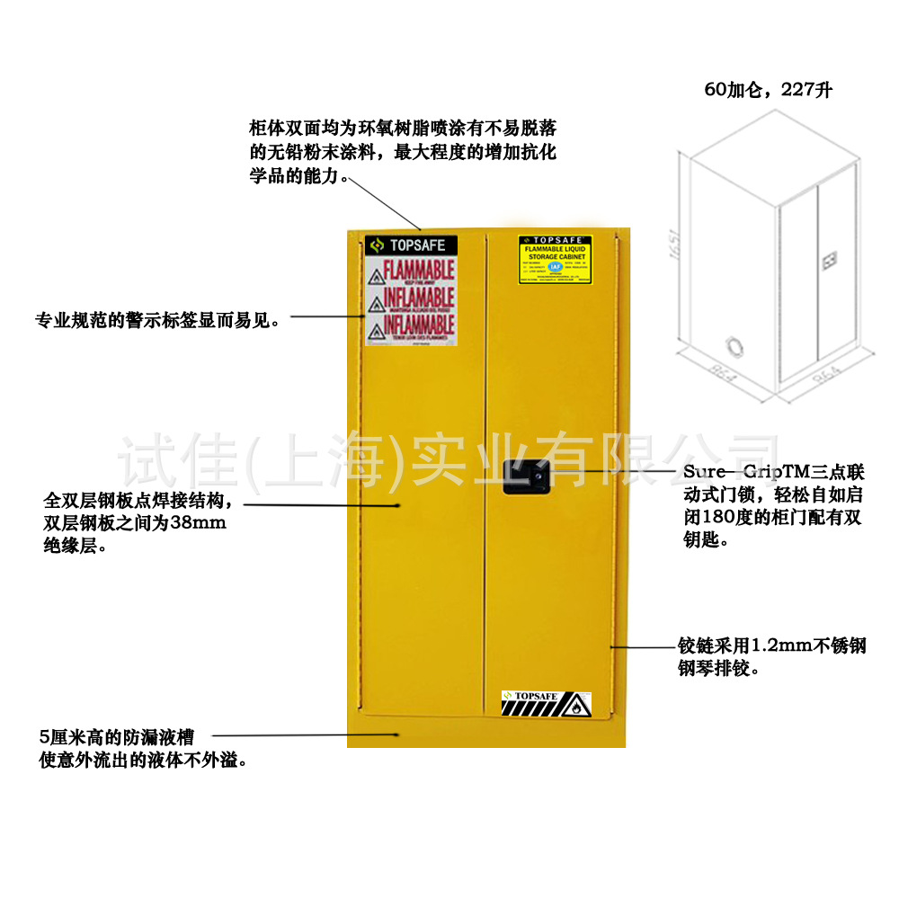 60加仑正面图