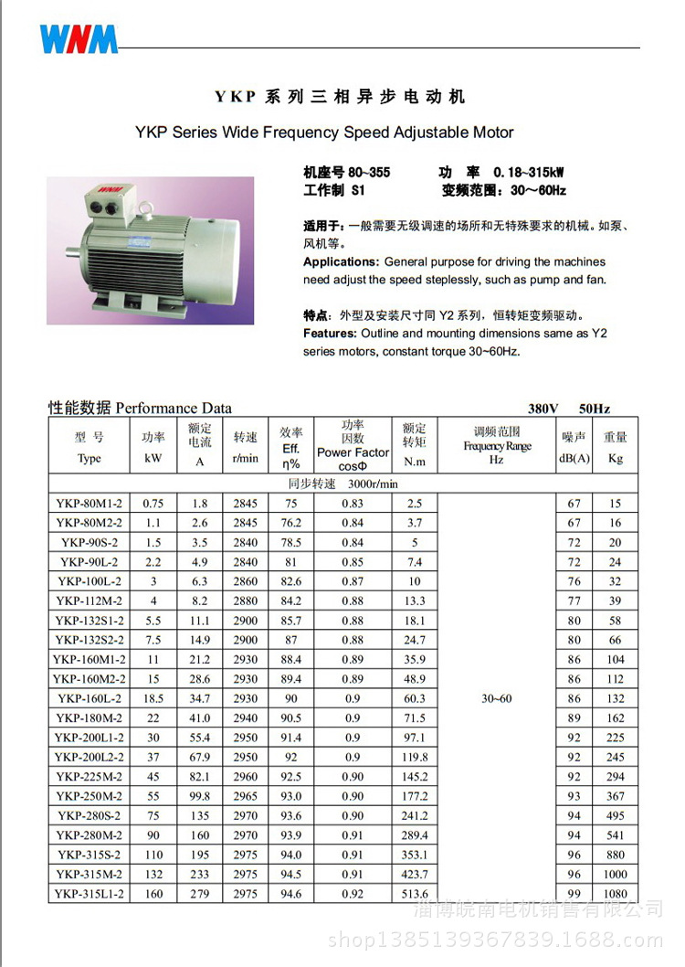 厂家直销皖南电机 皖南ykp系列三相异步电动机 欢迎订购