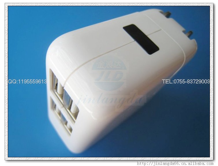精仿蘋果二代4USB充電器