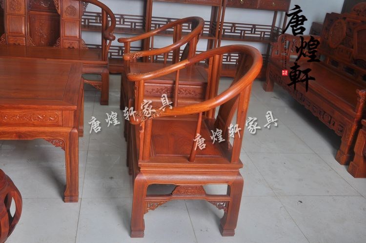 缅甸花梨木皇宫沙发十件套 (19)