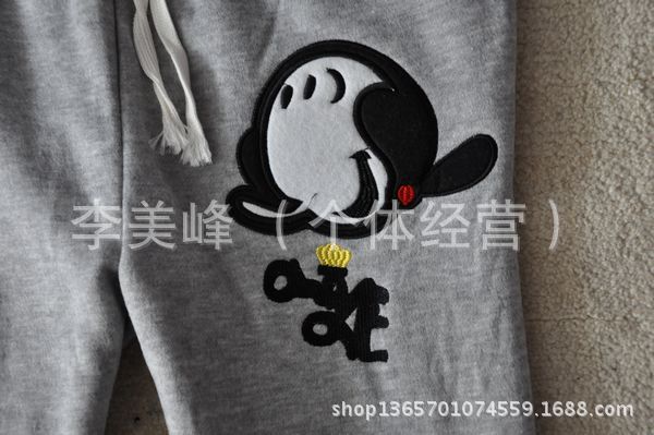 秋冬新款 加厚抓绒 休闲裤运动卫裤 <em>女</em> <em>大力水手</em>