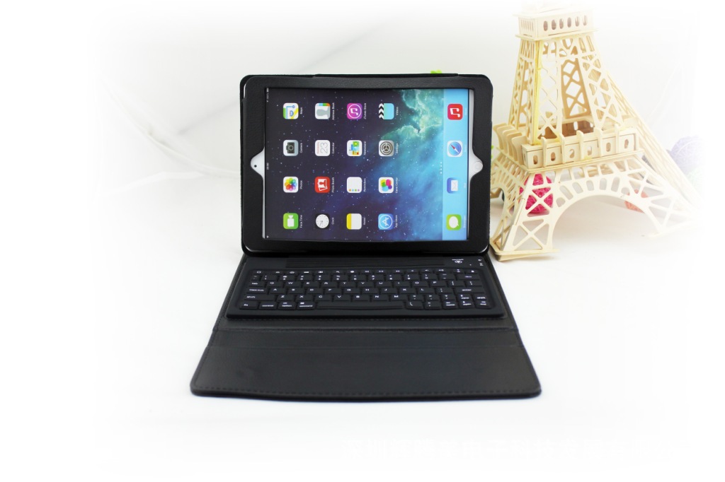 IPAD AIR藍牙矽膠鍵盤皮套