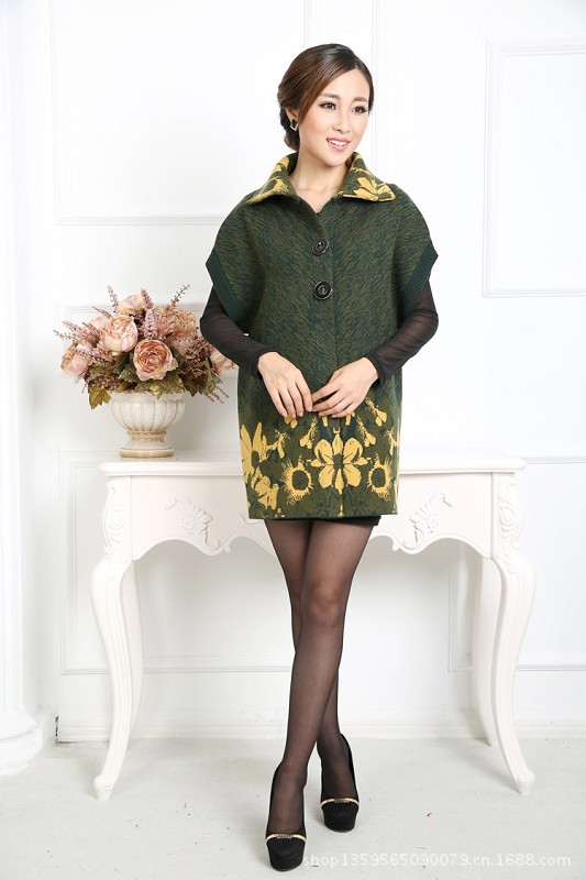 【2013秋季新款中年女士<em>针织</em>坎肩<em>外套</em> 时尚妈
