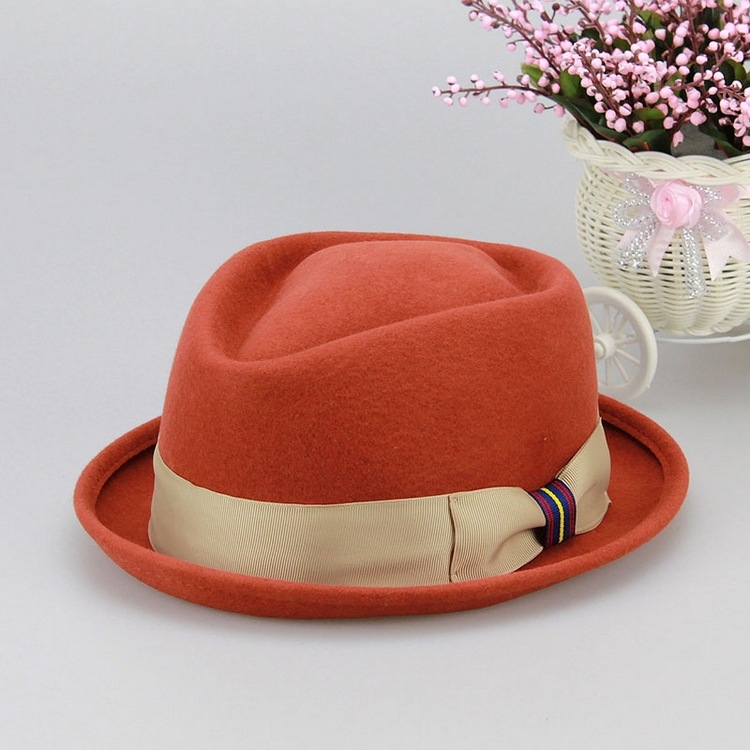 【英伦礼帽 羊毛帽子批发 秋冬潮帽子厂家小礼