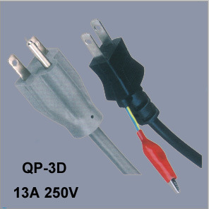 美式电源线插头组件