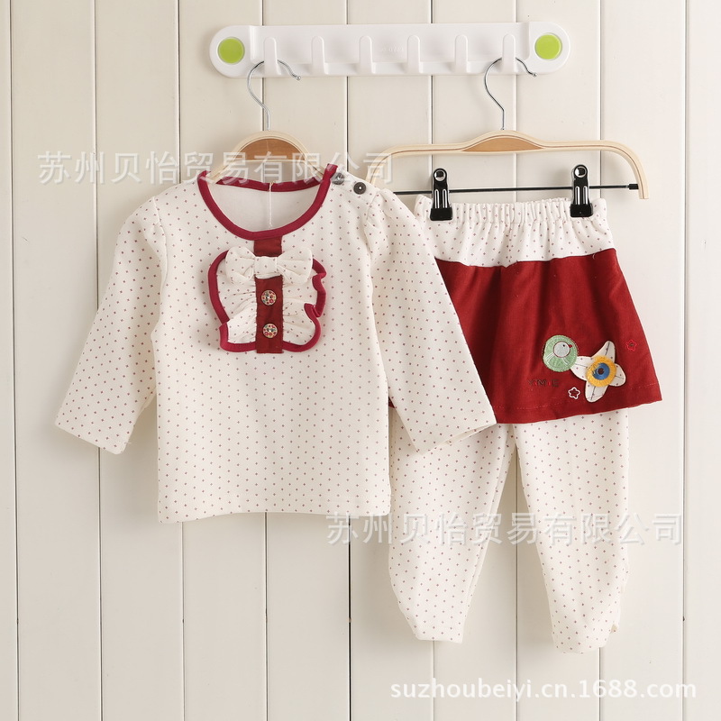 香港婴梦儿0-3岁童装秋装 韩版长袖淑女两件套
