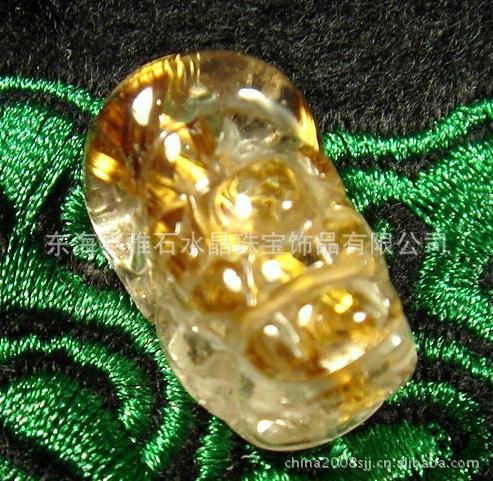 00035精品天然金发晶貔貅吊坠【21X12X12MM][重