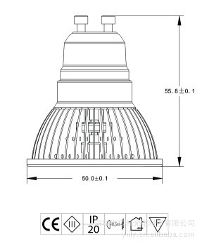 S-GU16F-3W尺寸