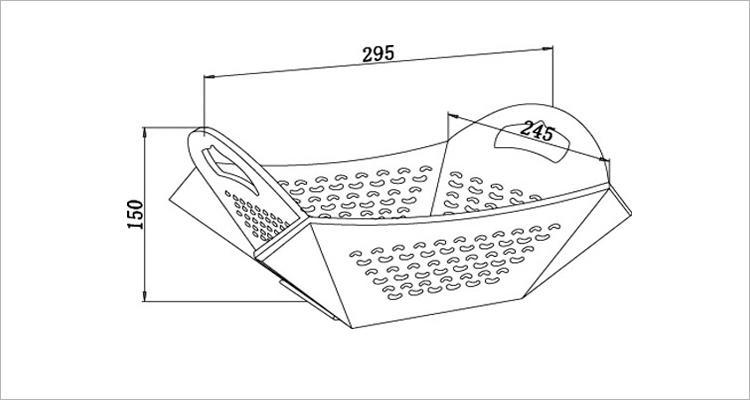 优质塑料折叠水果篮 滴水篮 收纳篮 广告赠品**