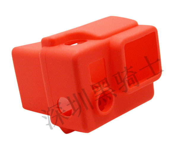 GP98 GoPro配件 Hero3+硅胶套 保护套 黑蓝绿