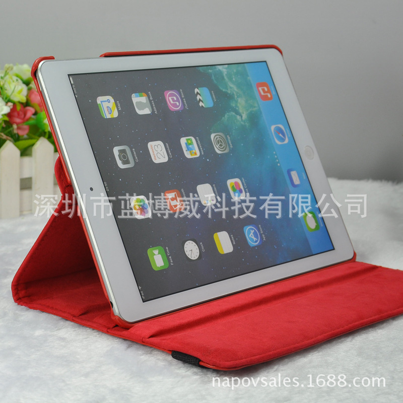 APPLE iPad Air  360度旋轉帶休眠皮套 PC