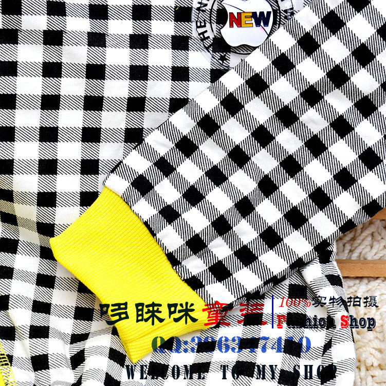 虎航 春秋款蘋果格子連帽長袖上衣-4_1