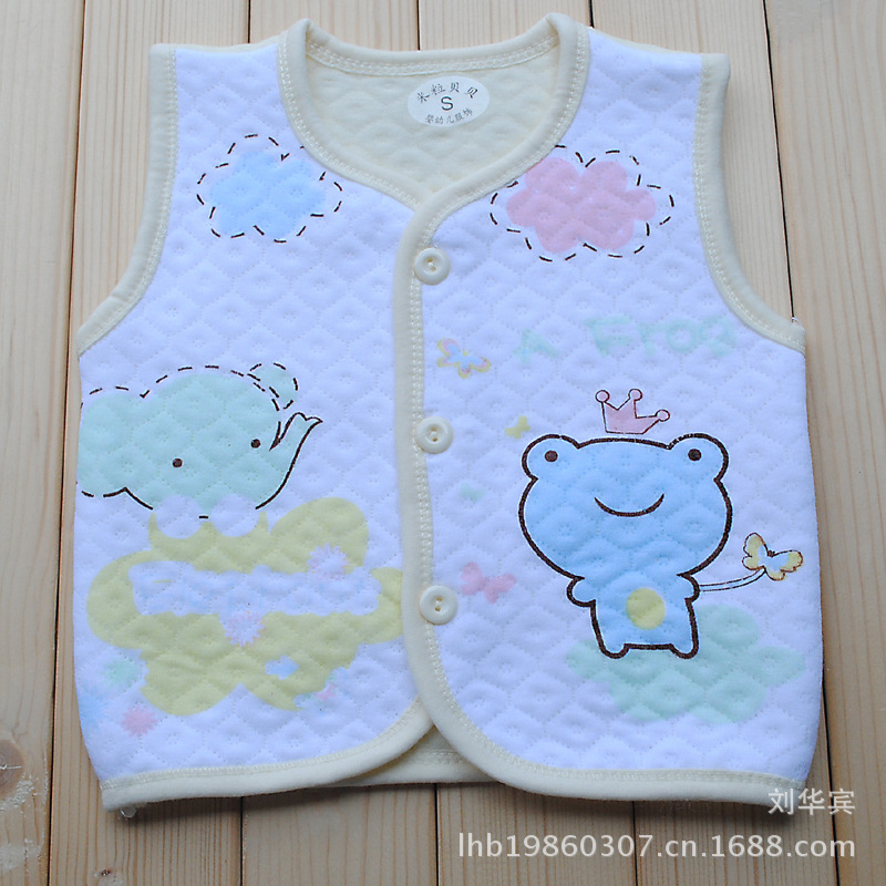 批发印花<em>图案</em>棉<em>马甲背心</em>马甲 夹棉马甲 婴儿马
