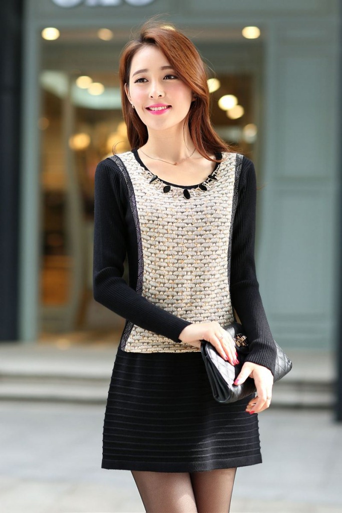 <em>毛衣</em> 女长款<em>2014</em>秋<em>冬装</em>新款韩版外套女装针织