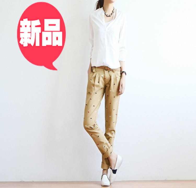 外单品牌清仓特价<em>女式</em>棉麻<em>休闲马裤</em> 15.00、1