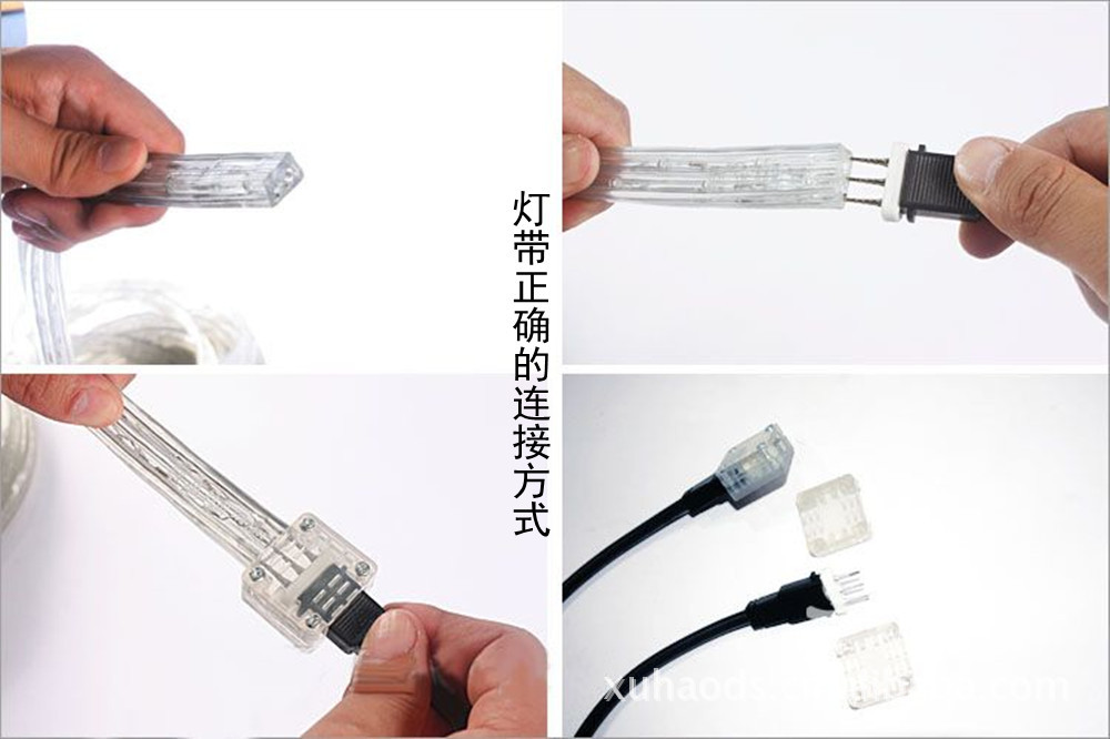 【厂家直销 批发 超亮扁三线led灯带 LED彩虹