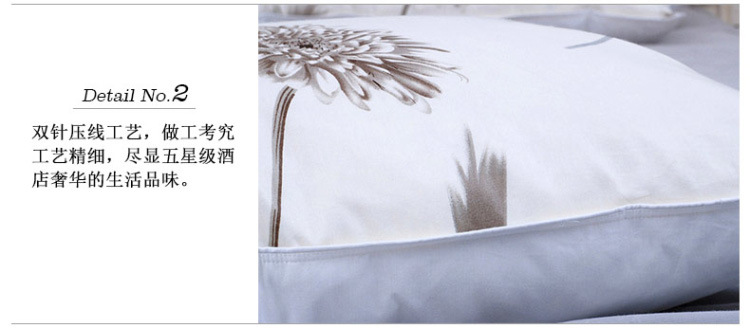 【厂家批发生产】菲尔美保健枕头鹅毛全棉羽绒