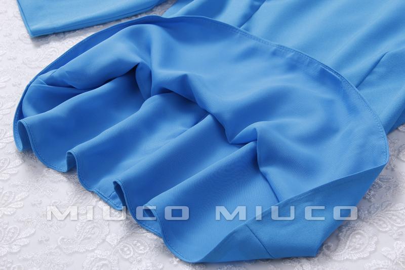 【范冰冰明星同款荷叶边裙摆上衣半身裙OL职