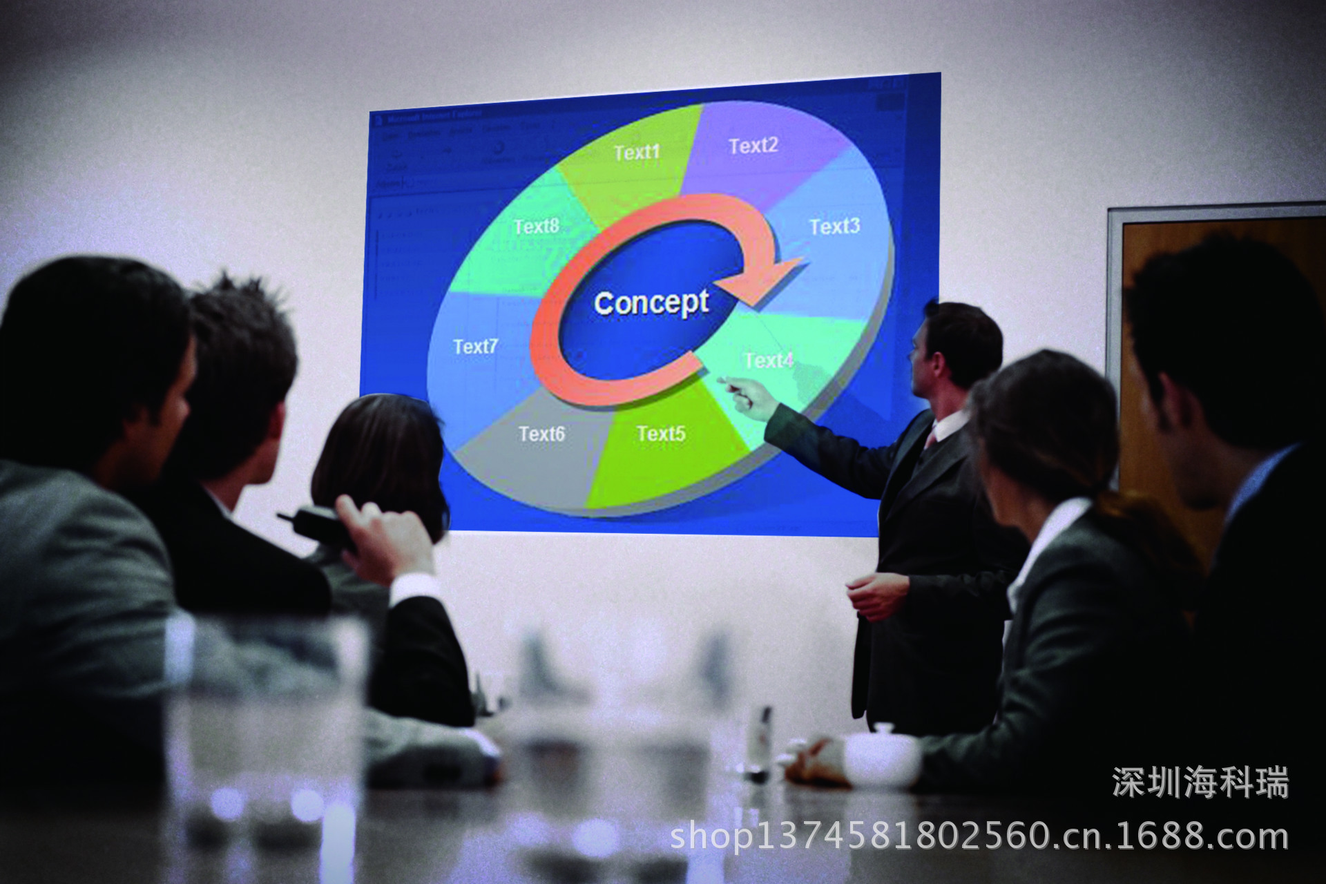 【海科瑞 DLP全高清便携式led 3D 蓝光投影机