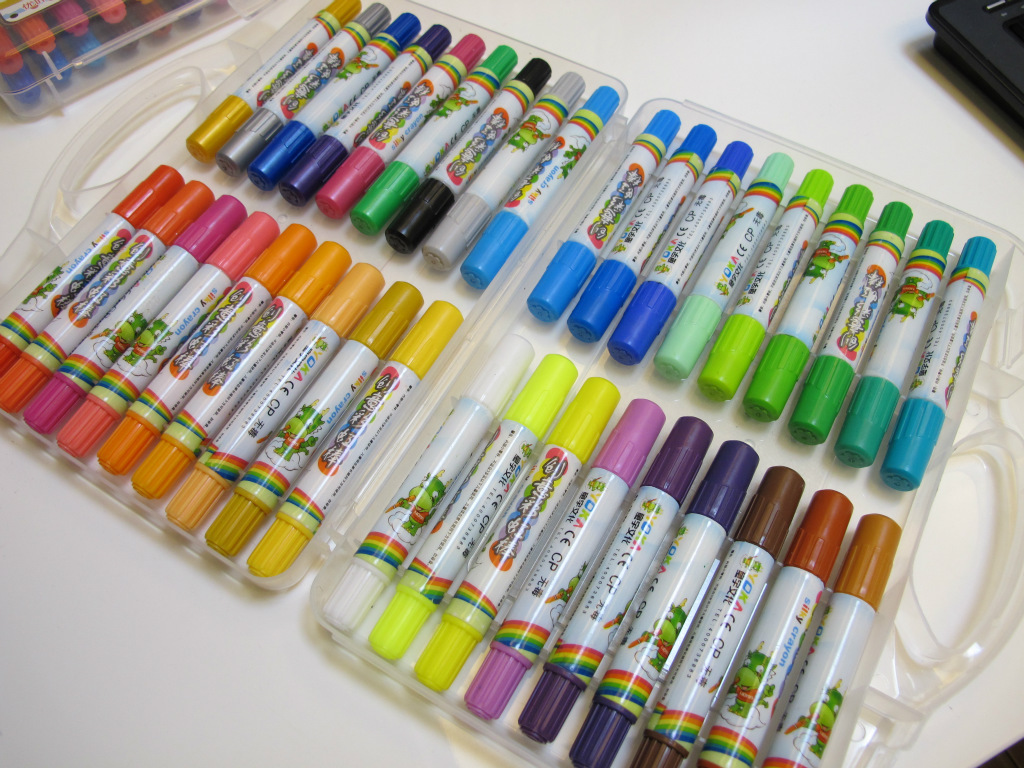 【36色炫彩棒,水溶彩棒,绘画棒,金属色炫彩棒】